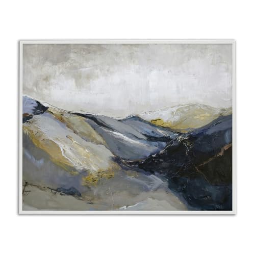 'Abstract Mountain Peaks Landscape'| Framed Giclee Art