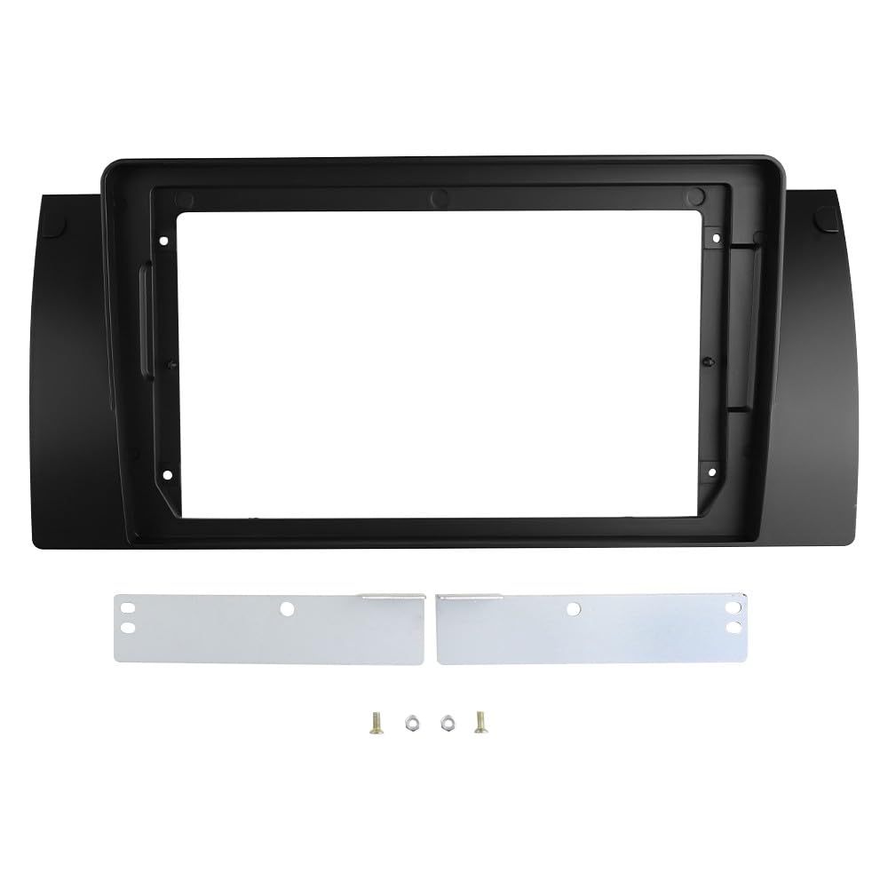 Sound Way - 9" Zoll Radio Blende Einbau Rahmen Adapter Einbauset kompatibel mit BMW 5er Series E39 / X5 E53