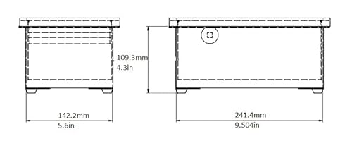 Rattleware Knock Box For Home, Cafe, Restaurant, Hotel, Office, Or Commercial Establishment - Heavy Duty Knock Box Trusted By Baristas Worldwide - Stainless Steel 9" X 5.5" X 4" #TOP1