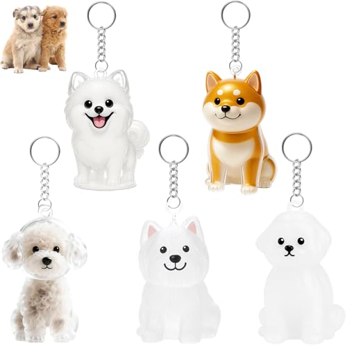5 ciondoli per animali domestici deceduti, ricordo fai da te per cani e gatti, regalo per amanti degli animali, orsacchiotti, Pomerania, portachiavi per peli di cani, bichon, corgi, shiba