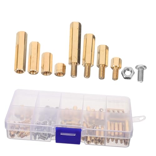 OKUMEYR Juego De Separadores y Tornillos De Cobre M3, Set De 120 Piezas Tuercas, Tornillos Para Portátiles y Placa Base, Kit Versátil Para Reparación De Pc y Electrónica