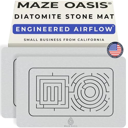 MAZE OASIS Bathroom Mat Set (2 Pack) [Engineered for Hygiene]
