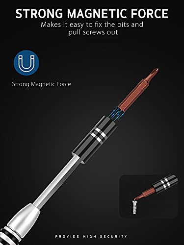Syntus Precision Screwdriver Set, 63 In 1 With 57 Bits Screwdriver Kit, Magnetic Driver Electronics Repair Tool Kit For Iphone, Tablet, Macbook, Xbox, Cellphone, Pc, Game Console, Black #TOP1