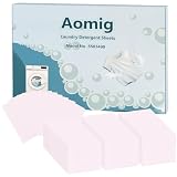 Aomig Feuilles à Lessive, Lot de 180 Lessive Lingette Écologique pour Machine à Laver, Hypoallergénique, Détachant Puissant à Laver, Laundry Supplies, Lavande