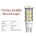 YITAMOTOR 921 912 RV Interior LED Light Bulbs, T10 194 LED Camper Light Replacement Bulbs for RV Car Dome Map Door License Plate Trailer Backup Reverse Lights, White 42-SMD Super Bright, 20-Pack