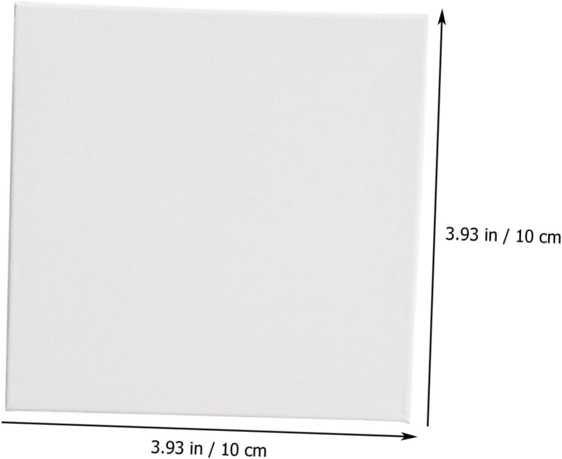OSALADI 10pcs Square Oil Painting Frames Blank Canvas Boards for Art for Students and Hobbyists Lightweight and Easy to Store