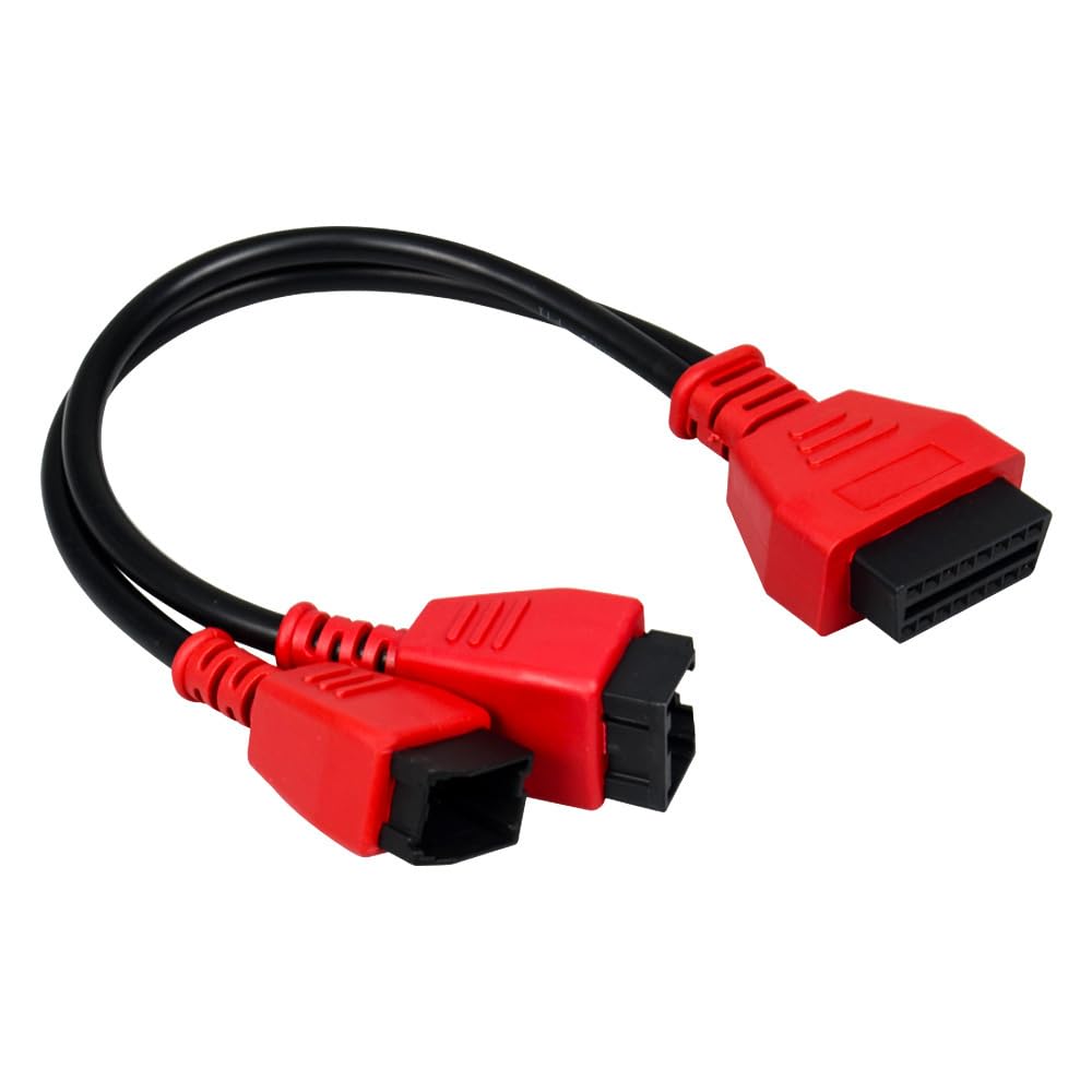 12+8 Adapter Cable for Chrysler FCA Compatible with MaxiSys MS906 MS908 MS906BT MS908S Pro Elite, OBD2 Diagnostic Connector for FCA Jeep Dodge RAM Fiat Vehicles 2018+ Plug and Play