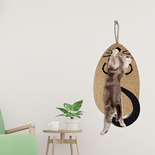 Tapete arranhador de gato em formato de gato, tapete horizontal para arranhar gatos em forma de rato