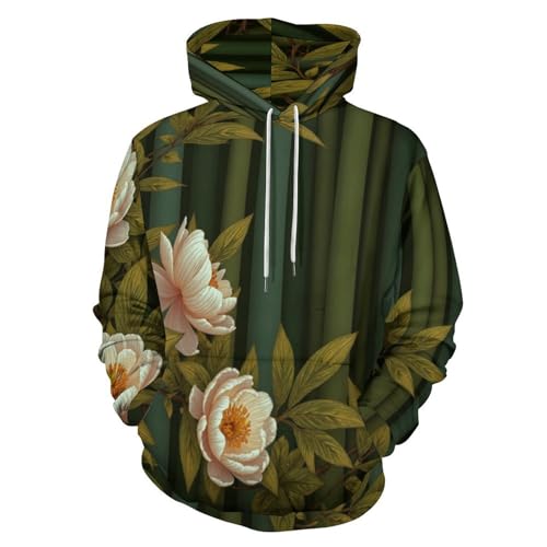 Sweat à capuche pour homme femme pull manches longues vêtements haut grande taille vert olive