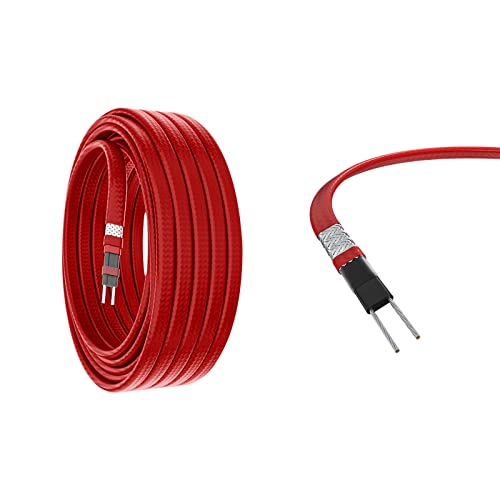 Mega Yu Neng Explosion Proof And Flame-Retardant Self Limiting Electric Tracing Tape Industrial Pipeline 220V Automatic Temperature Control Electric Tracing Tape (6.5 Feet, Red) #TOP2