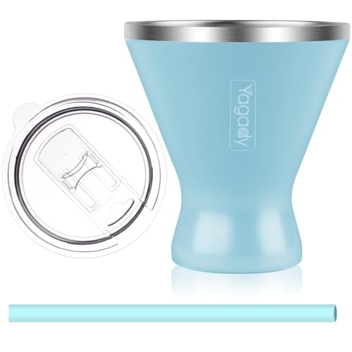 Yagady Stainless Steel Martini Tumbler with Lid