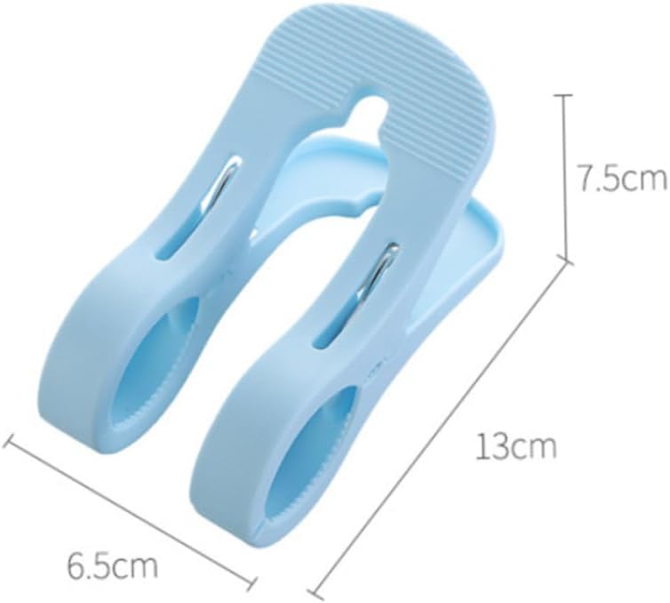 10pcs Windproof Non- Plastic Clothespins for Quilts Blankets and Laundry Sky- Clips for Outdoor Drying Strong Clamping Force for Apartments and Yards