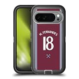 Head Case Designs Officially Licensed West Ham United FC Mateus Fernandes 2025/26 Players Home Kit Ultra-Armoured Shockproof Case [Military Grade Protection] Compatible with Google Pixel 10