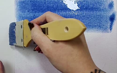 Alpine White - Goat Hair Wide Wash Blender Short 1-1/2 In #TOP3