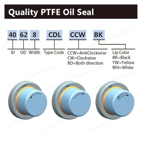 Joint étanchéité PTFE 45x60x8 résistant aux produits chimiques