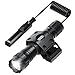 Feyachi FL17 Weapon Light 1200 Lumens Tactical Flashlight with M-Lok Rail Mount, Pressure Switch Batteries and Charger Included