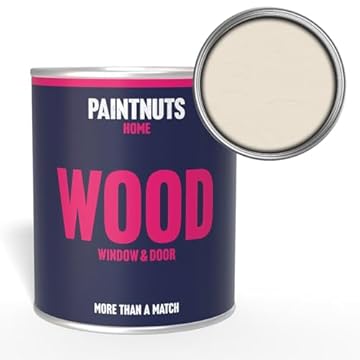 PaintNuts Wood Window & Door Paint - RAL-9001 - CREAM Satin 500ml Tin