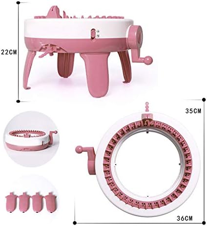 Bomoya Knitting Machine - 22/40/48 Needles Smart Weaving Loom Round Knitting Machines Knitting Board Rotating Double Knit Loom Machine Kit for Adults&Kids Sock Hat
