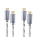 USB C Cable 10ft, [2-Pack] CableCreation USB C to USB C Braided Data Charging Cable(20V,3A) up to 480Mbps, Compatible with MacBook Pro, Galaxy S10/S9/S9+, Pixel 3XL 2XL, Essential,etc (Space Gray)