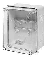ELEKTROPLAST Aufputz-Schalkasten IP55 Verteilerkasten 158 x 118 x 97 cm, transparentes Gehäuse TH35