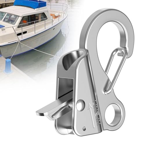 Loodmeo Boat Anchor Hook+Marine Hook Loop,Stainless Steel Anchor Hook,Boat Anchor