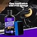 CleanCrown Plastic Restorer for Cars (8.45 fl oz), User Friendly Car Trim Restorer, Quick Plastic Trim Restorer with Free Sponge Applicator, Restores Faded Car Plastics, Bumpers & Against UV Rays