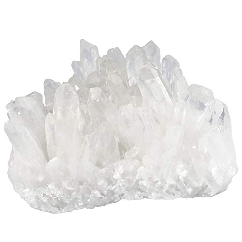 mookaitedecor Cristal de Roche Pierres et Cristaux Naturelle,Pierre Brute Décorative pour Mineraux Collection Druse Cristal Decoratif