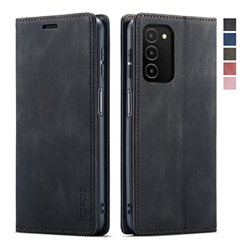 Samsung Galaxy A03S Case,Samsung Galaxy A03S Case Wallet with [RFID Blocking] Card Holder Kickstand Magnetic,Leather Flip Wallet Case for Samsung Galaxy A03S 6.5 inch(Black)