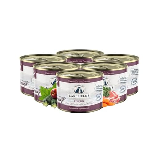 Lakefields Hochwertiges Hundefutter Rind 200g
