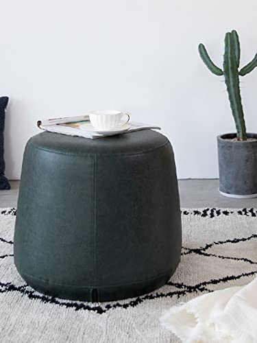 Petit tabouret rond pour chambre et coiffeuse de dressing - 7