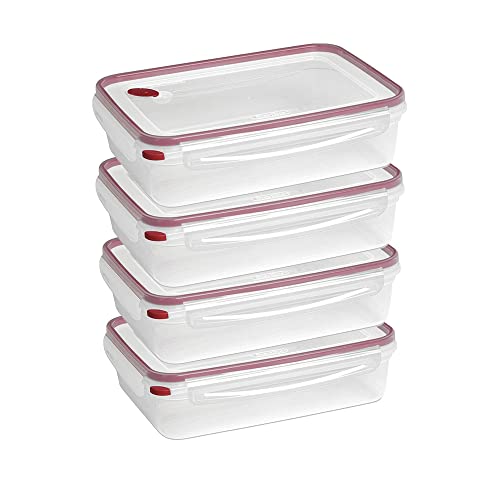 Sterilite 03426604 16.0 Cup Bpa Free Rectangle Ultraseal Food Storage Container, For Meal Prep, Leftovers, Or Work Lunch, Dishwasher Safe, Red 16 Pack #TOP1
