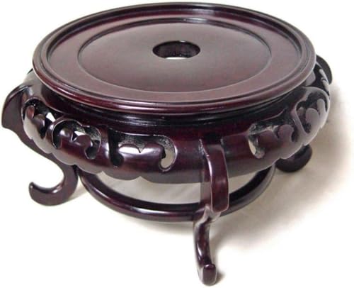 ORIENTAL Furniture Warehouse Mahogany Finish Chinese Porcelain Bowl Stand