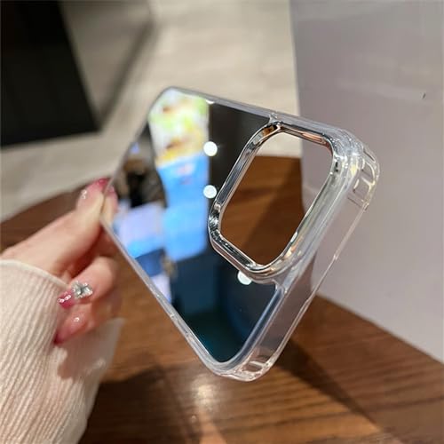 Coque de luxe pour iPhone 15 Plus protection rigide argent métallisé - 5