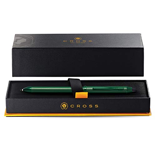 Cross Tech3+ Refillable Multi-Function Ballpoint Pen With Stylus, Medium Ballpen And Pencil, Includes Premium Gift Box - Matte Green #TOP2