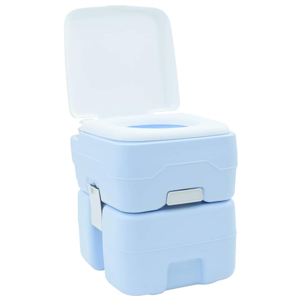 WC portatile da campeggio, per roulotte, camper, giardino, viaggi, esterni, in plastica robusta, 41,5 x 36,5 x 42 cm