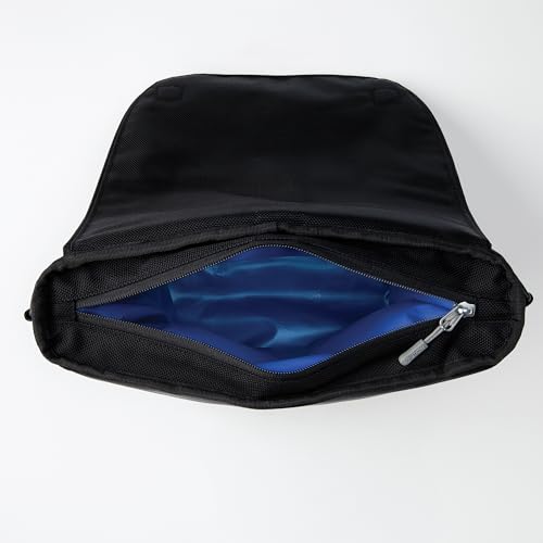 PackIt Freezable Brooklyn Crossbody, Black, Engineered with EcoFreeze Technology: Triple Layers for Protection and Ultimate Cooling, Removable Crossbody Strap, For Office Lunches, Fresh Food On the Go by PackIt - Image 5