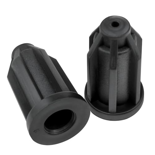Loveiysp LS-2312 Lovelysp Plastic Caster Socket Black Sleeve Round Inserts Chair Caster Wheel Stem Insert(1 Inch Wheel 7/16 Inch Inside Stem)-12Pcs thumb #2