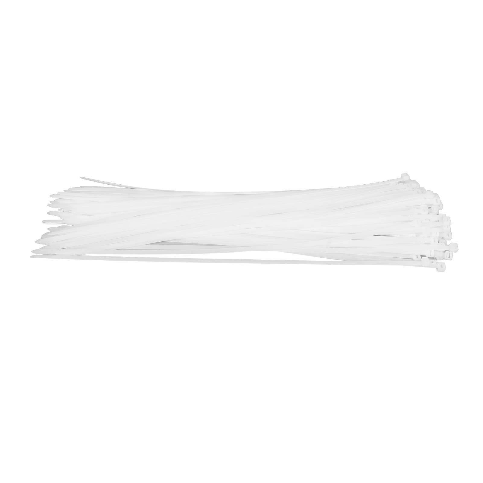 Fascette, Fascette Fermacavi 250lbs Resistenza Alla Trazione 100 Pezzi Allargate Resistente Ai Raggi UV Bianco per la Casa per Interni (650 mm)