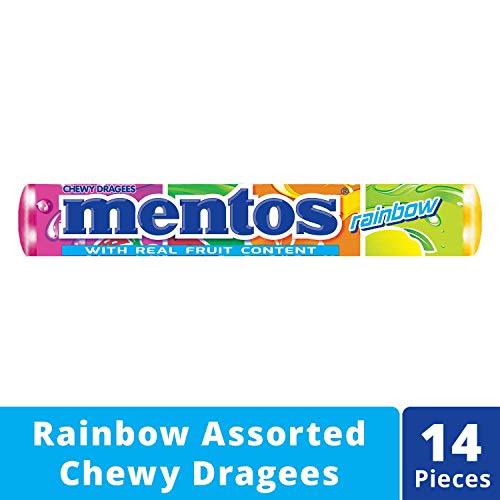 Image of Mentos Rainbow Roll Candy - Assorted Flavours, 36.4 Gram