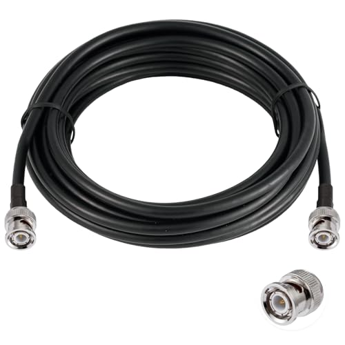 Câble BNC mâle vers BNC mâle RG58 coaxial 50 ohm 5m pour liaison antenne Ham Radio