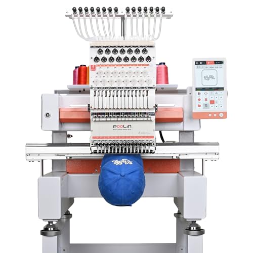 POOLIN EOV 15 Needle Cap Embroidery Machine with WiFi
