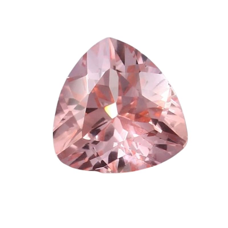 Saphir Padparadscha naturel en trillion pour création de bijoux uniques