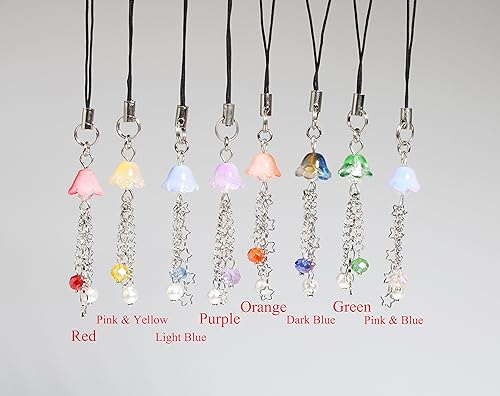 QqzsJewls Kawaii Jellyfish Phone Charm Green Beaded Phone Accessories Cute Phone Keychain Charm for Cell Phone Case Women Girls Y2k Aesthetic Backpack Charm