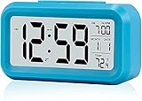 🕤【Función Snooze】Abriendo la función de alarma, cuando suene la alarma, presione el botón "SNOOZE / LIGHT" y le recordará nuevamente después de 5 minutos. La función de repetición durará una hora. Si desea apagar la alarma por completo, debe configurar el botón de la parte posterior en AL-OFF.