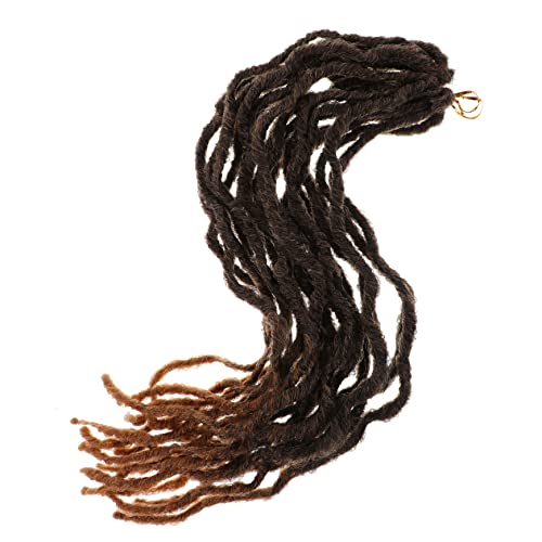 Beavorty 3Pcs 18 Peruca Trançada Peruca De Cabelo Agulha De Crochê Peruca Encaracolada Trança De Cab