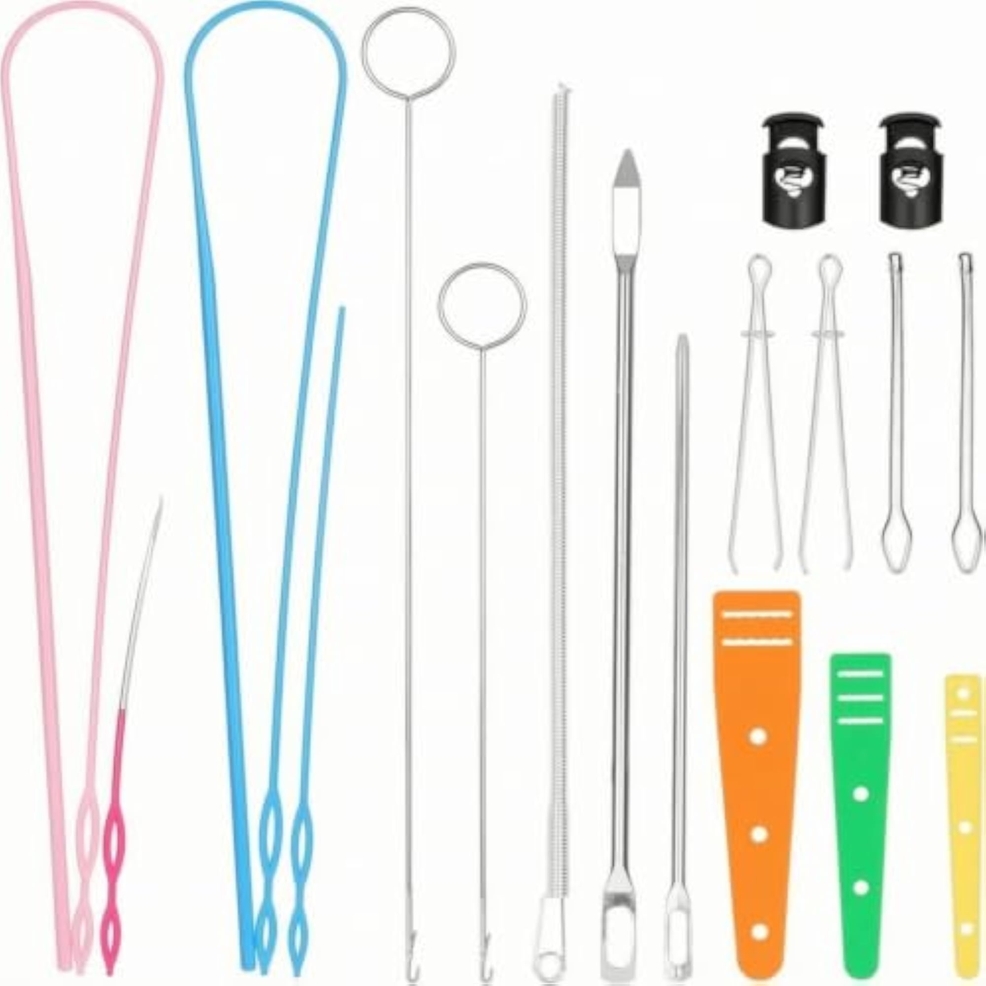 16 Pieces Color-Coded Threading Kit with Guides