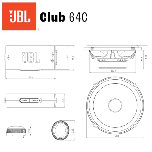 JBL Club Gen3 64C 6.5'' (16cm) Set de haut-parleur Compo