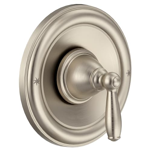 Moen Brantford Brushed Nickel Traditional 1-Handle Posi-Temp Pressure Balancing Valve Trim Kit, Valve Required, T2151BN by Moen - Used condition - US$56.01