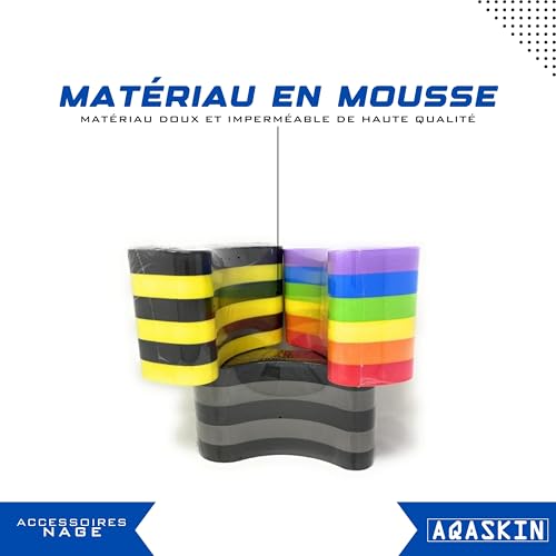 AQASKIN Freeflow Pullbuoy Piscine d'entraînement de Natation pour Les Jambes et Le Haut du Corps - pour Enfants et Adultes - Unisexe (Quantité 1 pièce, Arc-en-Ciel) – vue 4
