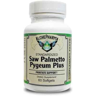 Saw Palmetto & PYGEUM Plus-Prostate Support [ European Standardized ] Professional Formula - 60 Softgels